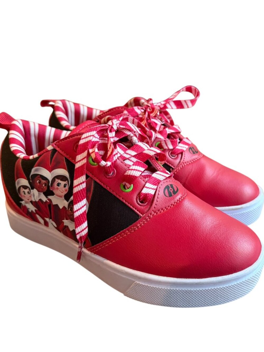 NEW Heelys Elf On The Shelf Pro 20 HE02063600K Kids 3 Red Wheel Skate Shoes
